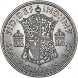 1937 Halfcrown - George VI British Silver Coin - Superb
