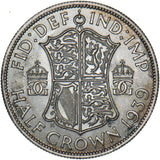 1939 Halfcrown - George VI British Silver Coin - Superb