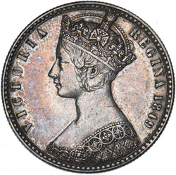1849 Godless Florin - Victoria British Silver Coin - Very Nice