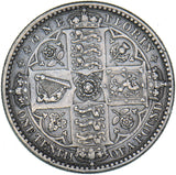 1849 Godless Florin - Victoria British Silver Coin - Nice