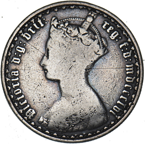 1856 Gothic Florin - Victoria British Silver Coin