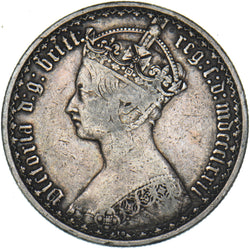1872 Gothic Florin - Victoria British Silver Coin
