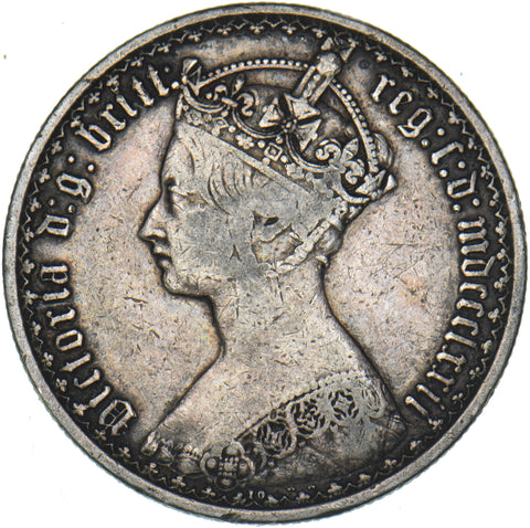 1872 Gothic Florin - Victoria British Silver Coin