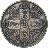 1872 Gothic Florin - Victoria British Silver Coin