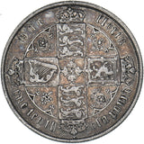 1879 Gothic Florin - Victoria British Silver Coin - Nice