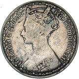 1881 Gothic Florin (xxri Flaw) - Victoria British Silver Coin
