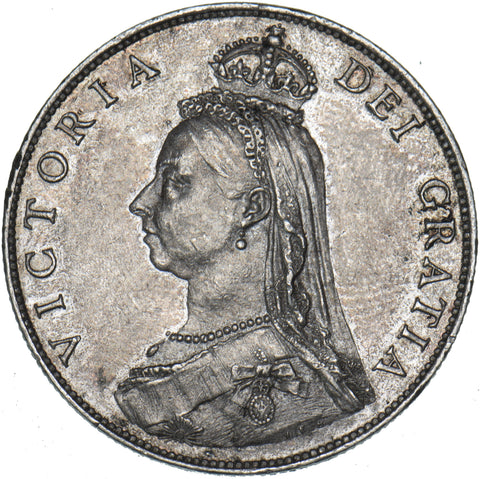 1887 Florin - Victoria British Silver Coin - Very Nice