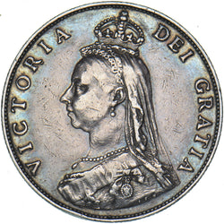 1887 Florin - Victoria British Silver Coin - Nice
