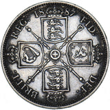 1887 Florin - Victoria British Silver Coin - Nice