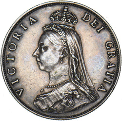 1887 Florin - Victoria British Silver Coin - Very Nice