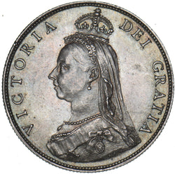 1887 Florin - Victoria British Silver Coin - Superb