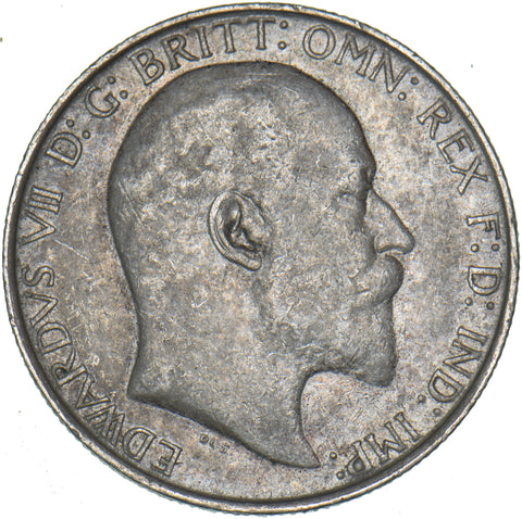 1910 Florin - Edward VII British Silver Coin - Nice