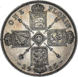 1915 Florin - George V British Silver Coin - Very Nice