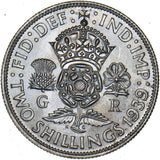 1939 Florin - George VI British Silver Coin - Superb