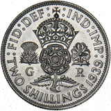 1939 Florin - George VI British Silver Coin - Superb