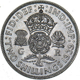 1939 Florin - George VI British Silver Coin - Superb