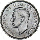 1939 Florin - George VI British Silver Coin - Superb