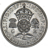 1939 Florin - George VI British Silver Coin - Superb