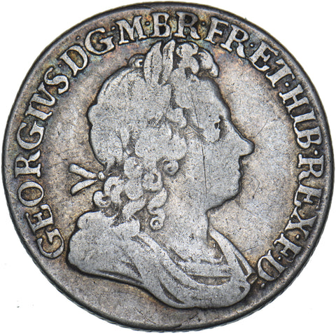 1723 SSC Shilling - George I British Silver Coin - Nice