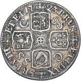 1723 SSC Shilling - George I British Silver Coin - Nice