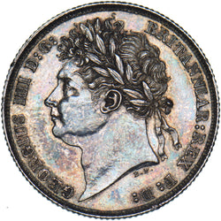 1821 Shilling - George IV British Silver Coin - Very Nice