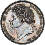 1821 Shilling - George IV British Silver Coin - Very Nice