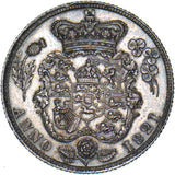 1821 Shilling - George IV British Silver Coin - Very Nice
