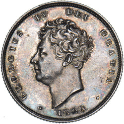 1825 Shilling - George IV British Silver Coin - Very Nice