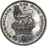 1825 Shilling - George IV British Silver Coin - Very Nice