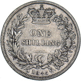 1845 Shilling - Victoria British Silver Coin