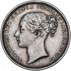 1869 Shilling - Victoria British Silver Coin - Very Nice