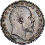 1907 Maundy Fourpence - Edward VII British Silver Coin - Very Nice