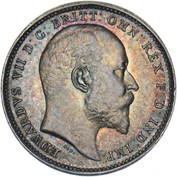 1910 Maundy Fourpence - Edward VII British Silver Coin - Superb