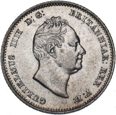 1836 Groat (Fourpence) - William IV British Silver Coin - Very Nice