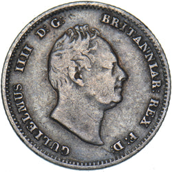 1836 Groat (Fourpence) - William IV British Silver Coin - Nice