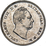 1837 Groat (Fourpence) - William IV British Silver Coin - Very Nice