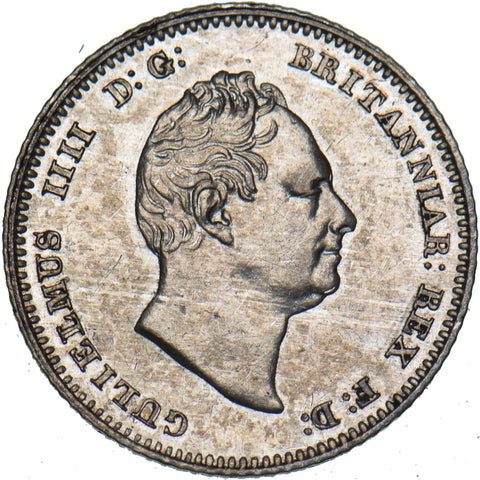 1837 Groat (Fourpence) - William IV British Silver Coin - Very Nice
