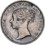 1838 Groat (Fourpence) - Victoria British Silver Coin - Very Nice