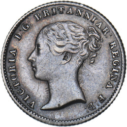 1840 Groat (Fourpence) - Victoria British Silver Coin - Very Nice