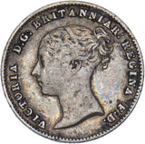 1843 Groat (Fourpence) - Victoria British Silver Coin