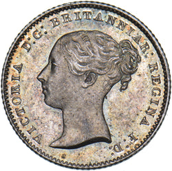 1845 Groat (Fourpence) - Victoria British Silver Coin - Superb