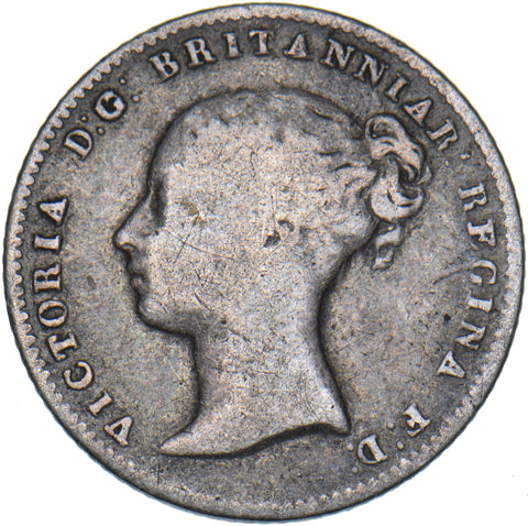 1848 Groat (Fourpence) - Victoria British Silver Coin