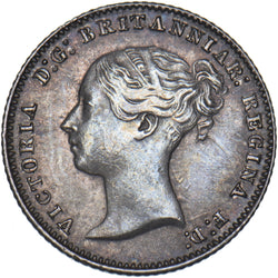 1854 Groat (Fourpence) - Victoria British Silver Coin - Very Nice