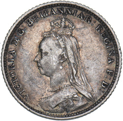 1888 Groat (Fourpence) - Victoria British Silver Coin - Nice