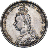 1888 Groat (Fourpence) - Victoria British Silver Coin - Nice