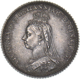 1888 Groat (Fourpence) - Victoria British Silver Coin - Very Nice