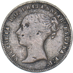 1843 Threepence - Victoria British Silver Coin