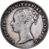 1845 Threepence - Victoria British Silver Coin - Nice