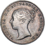 1859 Threepence - Victoria British Silver Coin - Superb