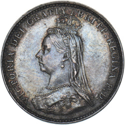 1887 Threepence - Victoria British Silver Coin - Very Nice